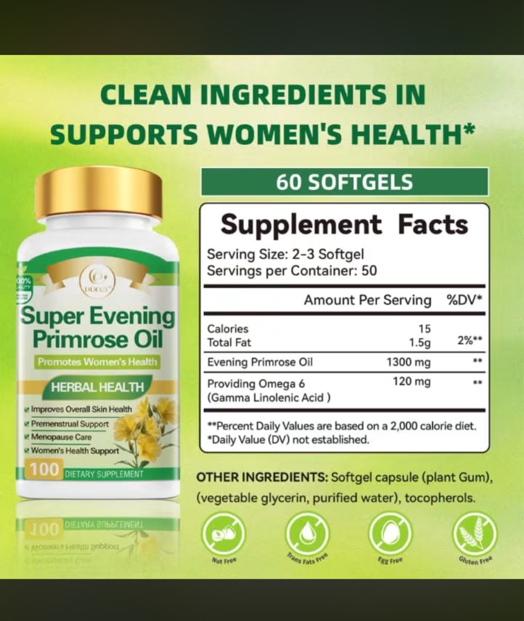 Super Evening Primrose Oil 1300mg