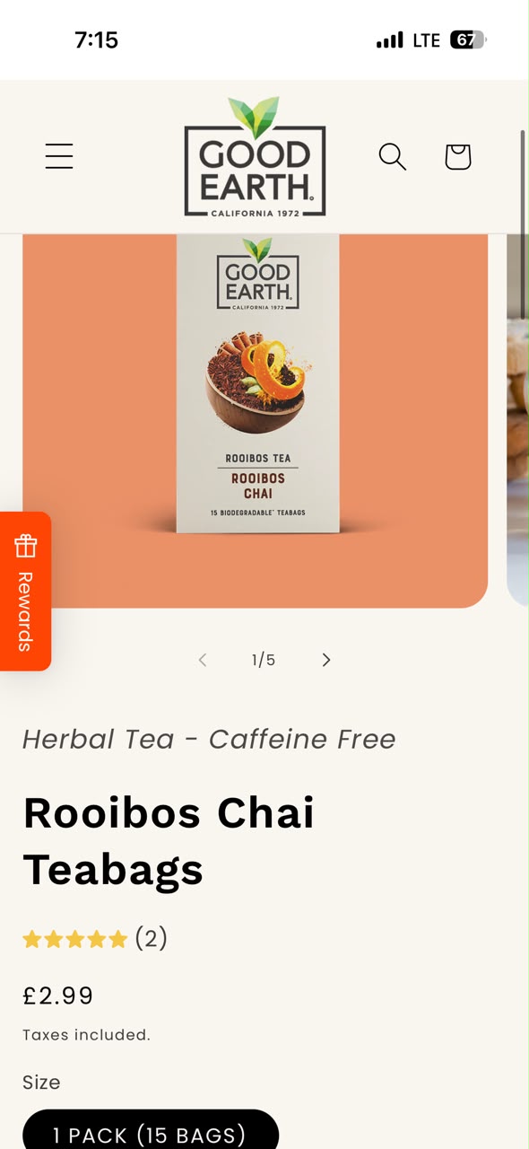 Rooibos Chai Teabags 100