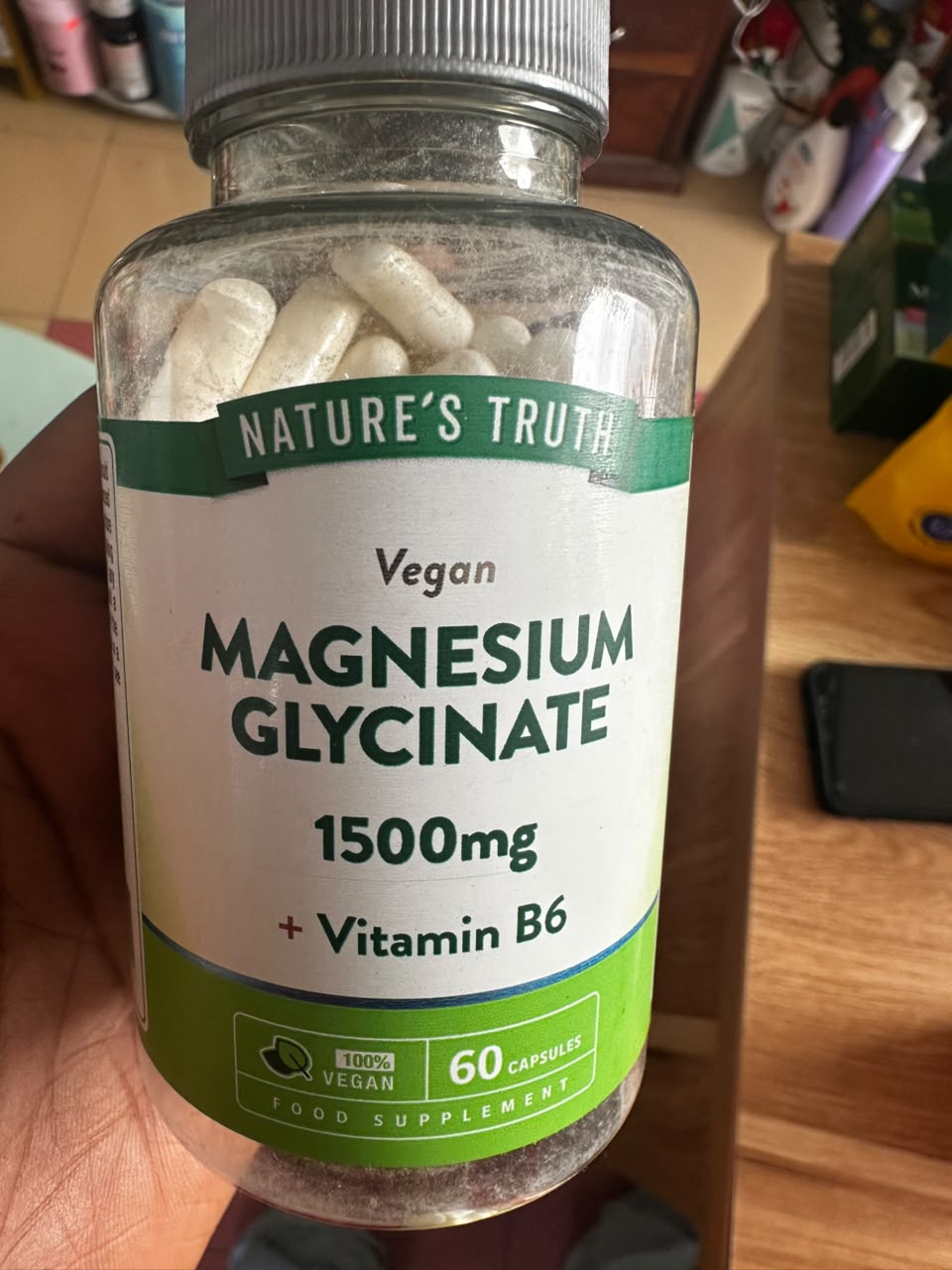 Nature's Truth Vegan Magnesium Glycinate 1500mg + Vitamin B6