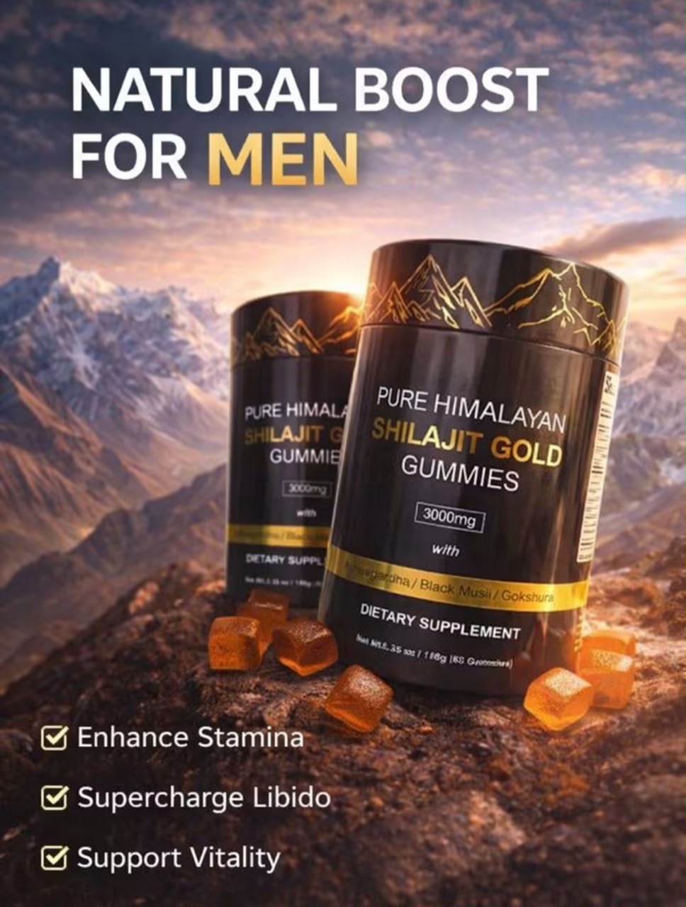 Pure Himalayan Shilajit Gold Gummies