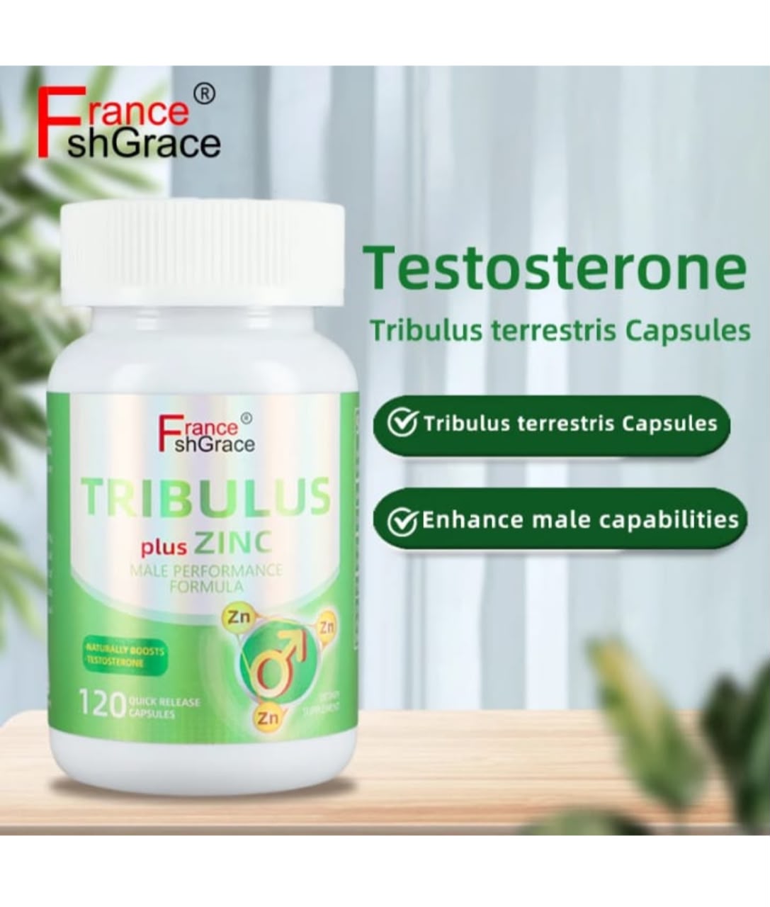 Testosterone — Tribulus plus Zinc