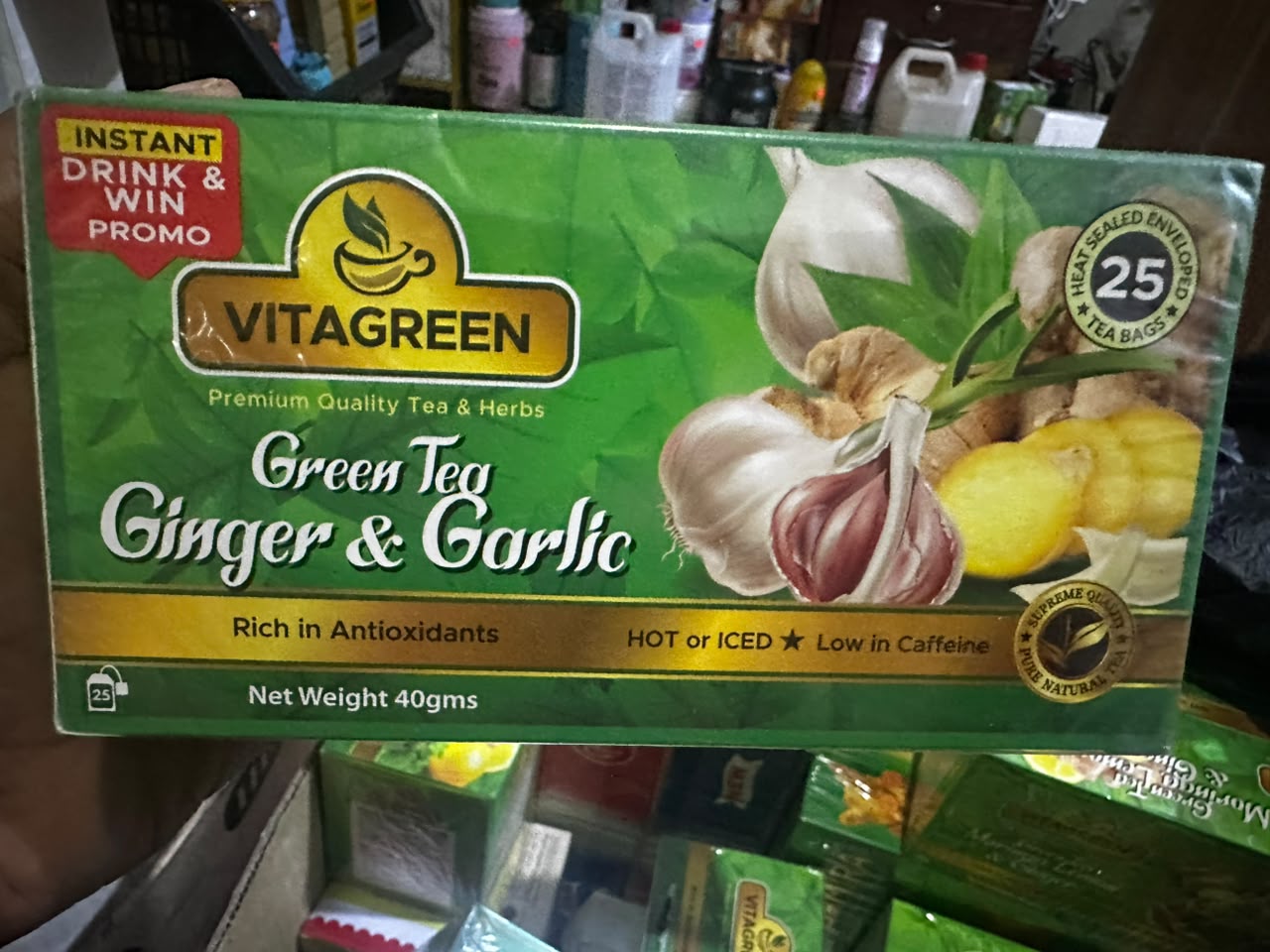 VitaGreen Green Tea Ginger & Garlic