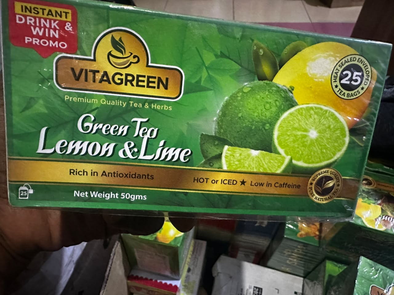 VitaGreen Green Tea Lemon & Lime