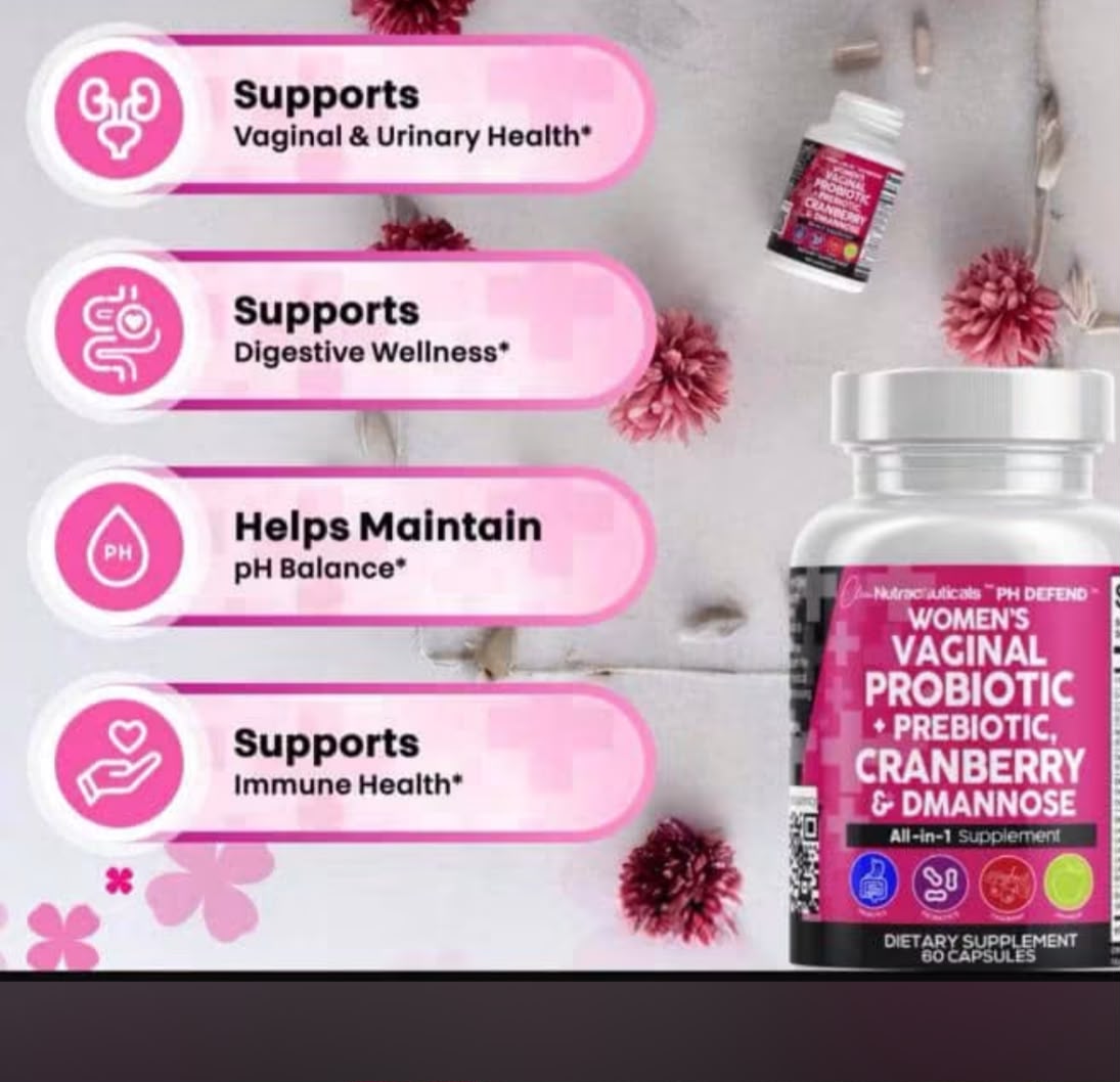 Women's Vaginal Probiotic + Prebiotic, Cranberry & D-Mannose